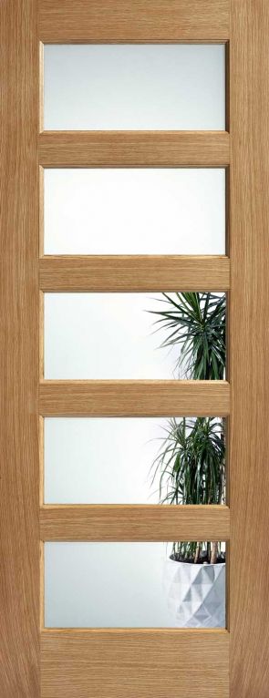 LPD Contemporary 4L Clear Glazed Internal Door